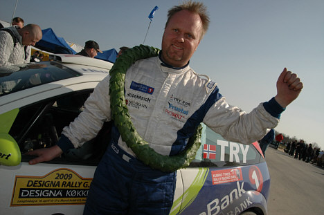 Pål Try blev den første udenlandske vinder af Designa Rally GP, da han i Special-konkurrencen slog den tidligere dobbelte vinder, Christian Jensen.